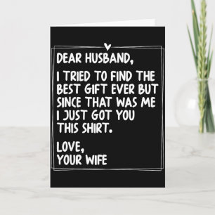 Dear Husband Matching Couples Style For Him And He Card