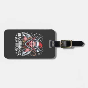 Dear Krampus I Can Explain Christmas Santa Luggage Tag