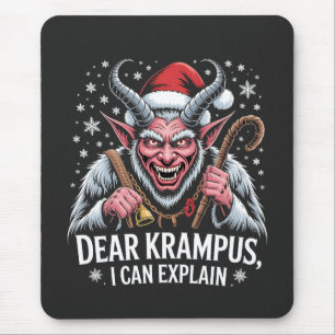 Dear Krampus I Can Explain Christmas Santa Mouse Pad