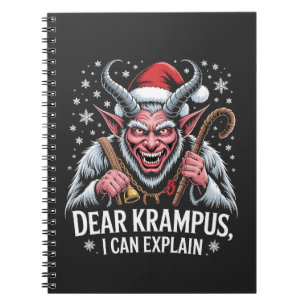 Dear Krampus I Can Explain Christmas Santa  Notebook