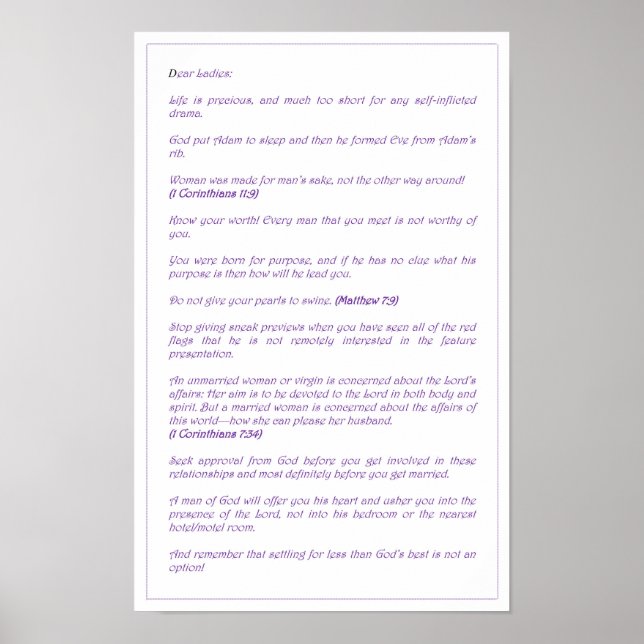 Dear Ladies - Poster  (Front)