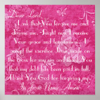 Dear Lord forgive me and cleanse me Poster