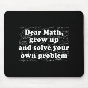 Dear Math Fun Back To School Math Teacher Student Mouse Pad