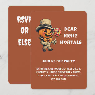 Dear Mere Mortals, Join Us If You Dare Invitation