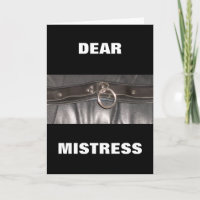 DEAR MISTRESS
