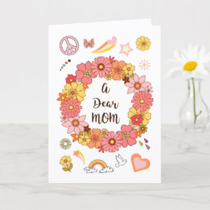 Dear Mom Mother's Day Peace & Love Card        
