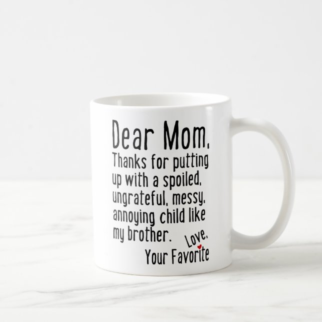 Dear Mum [Brother Version] Coffee Mug (Right)