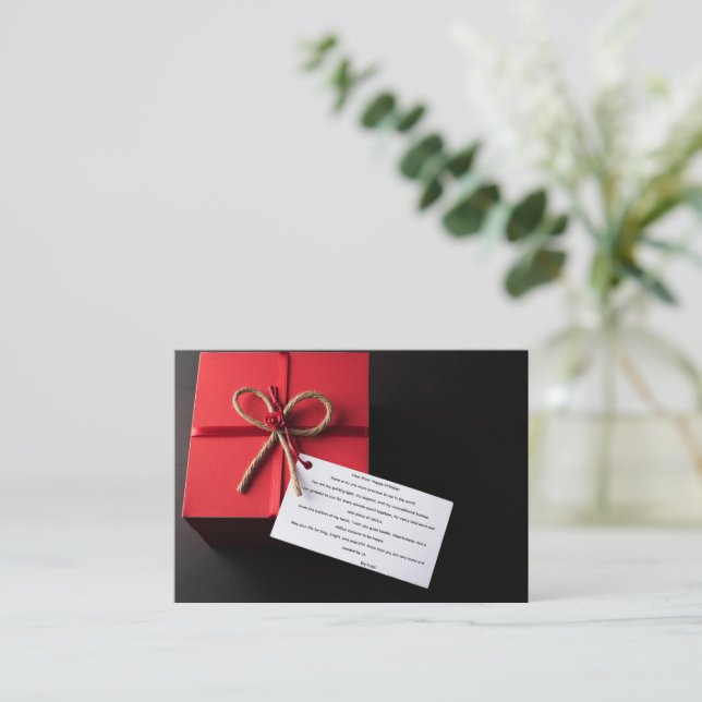 Dear Mum  Business Card (Standing Front)