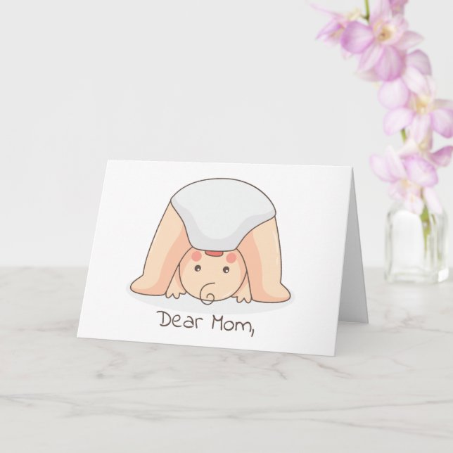 Dear Mum ... Funny Mother's Day Card (Orchid)