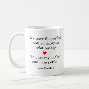 Dear Mum Funny Perfect Mothers Day Gift Coffee Mug