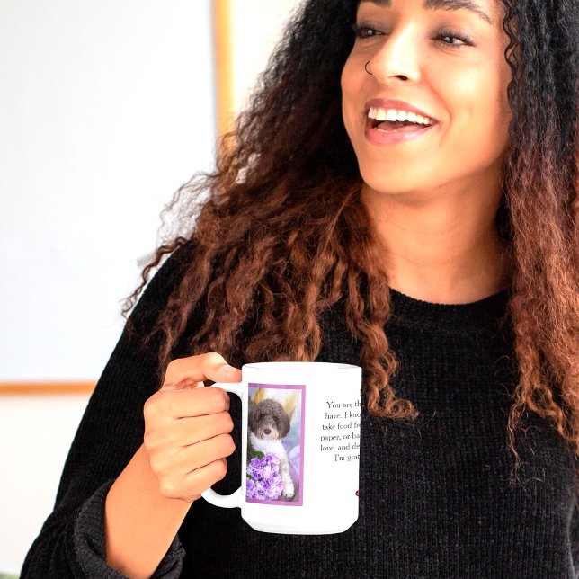 Dear Mum Or Dad Customised Photo Pet Love Letter Coffee Mug (Creator Uploaded)