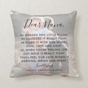 Dear Nana Grandma Message Photo Mother's Day Cushion