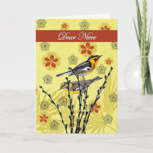 Dear Niece / Hospice/Final Goodbye - Nature/birds Card
