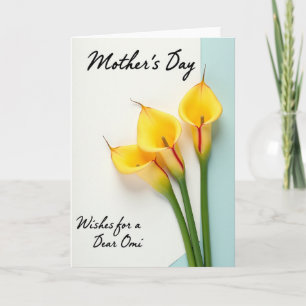 Dear Omi Mothers Day Wish Card