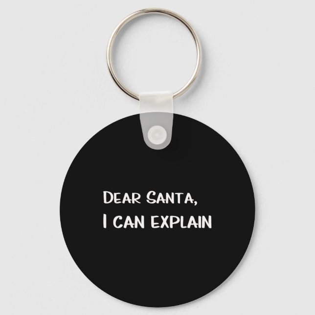 Dear Santa1  Key Ring (Front)