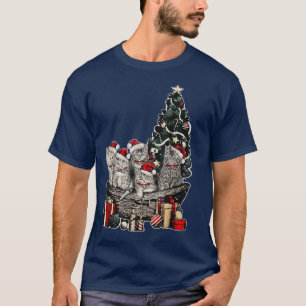 Dear Santa All I Want Cat Santa On My Christmas Pa T-Shirt