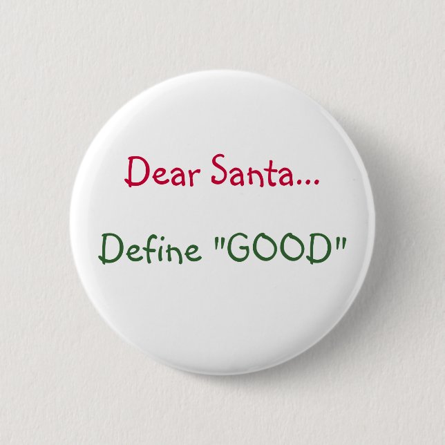 Dear Santa... - button (Front)