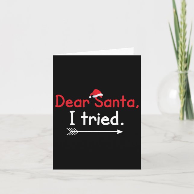 Dear Santa  Card (Front)
