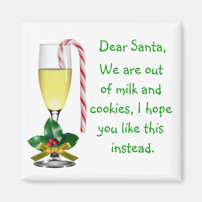 Dear Santa Christmas Magnet (Front)