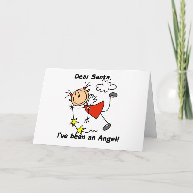 Dear Santa Christmas Tshirts and Gifts Holiday Card (Front)