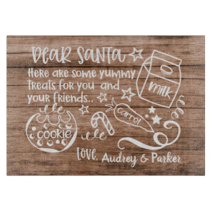 Dear Santa Cookie Tray Cutting Board