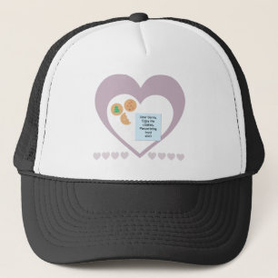 Dear Santa Cookies Bring Toys Purple Hearts Trucker Hat
