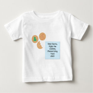 Dear Santa Cookies Please Bring Toys Baby T-Shirt