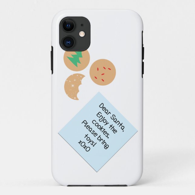 Dear Santa Cookies Please Bring Toys Case-Mate iPhone Case (Back)