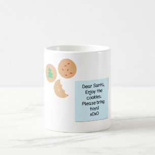 Dear Santa Cookies Please Bring Toys Coffee Mug