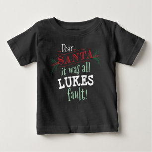 Dear Santa Custom Shirt, Matching Family Shirts,PJ Baby T-Shirt