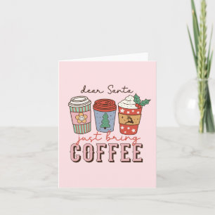 Dear Santa   Cute Christmas Note Card