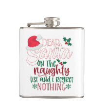 Dear Santa Flasks For Him