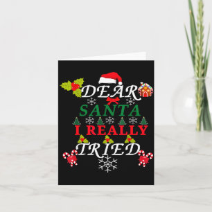 Dear Santa Funny Christmas Meme Family Xmas Pajama Card