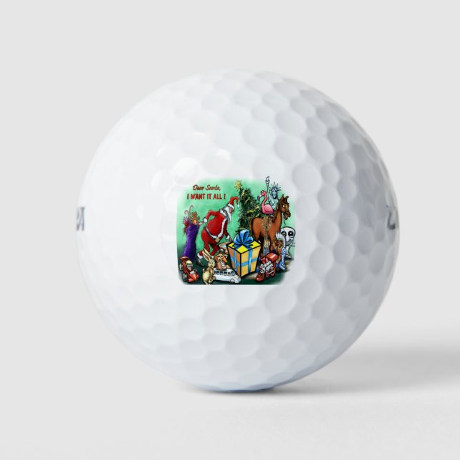 Dear Santa Golf Balls (Front)