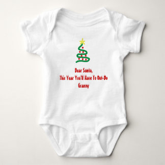 Dear Santa - Granny Baby Bodysuit