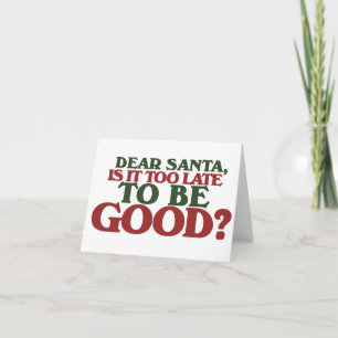 Dear Santa Holiday Card