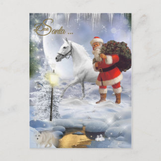 Dear Santa Holiday Postcard