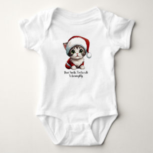 Dear Santa, I am too cute to be naughty Baby Bodysuit