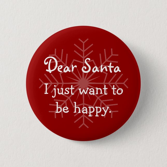 Dear Santa I can explain 6 Cm Round Badge (Front)
