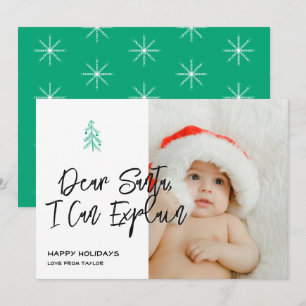 Dear Santa I Can Explain Christmas Personalised Holiday Card