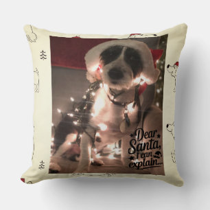 Dear Santa I can explain (dog) Cushion
