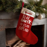 Dear Santa I can Explain Funny Christmas Stockings<br><div class="desc">Dear Santa I can Explain Funny Christmas Stockings</div>