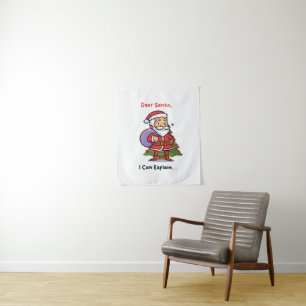 Dear Santa, I Can Explain – Funny Christmas Tapestry