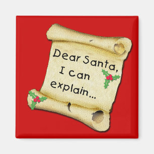 Dear Santa...I Can Explain Funny Kids Tshirt Magnet