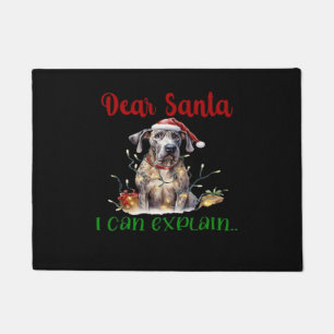 Dear Santa I Can Explain Great Dane Essential T-Sh Doormat