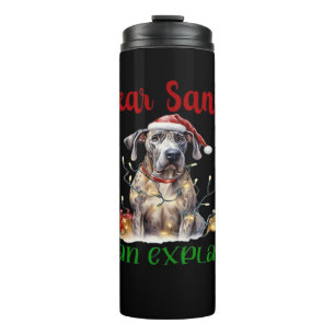 Dear Santa I Can Explain Great Dane Essential T-Sh Thermal Tumbler