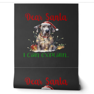 Dear Santa I Can Explain Great Dane Essential T-Sh Wallpaper