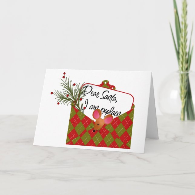 Dear Santa...I Can Explain Holiday Card (Front)