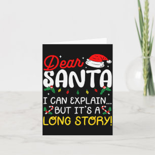 Dear Santa I Can Explain Pyjamas Family Matching C Card