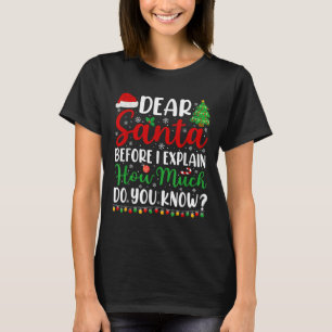Dear Santa I Can Explain Shirt Kids Boys Funny Chr